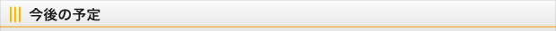 今後の予定
